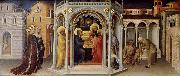 baby Jesus in the temple frambares Gentile da Fabriano